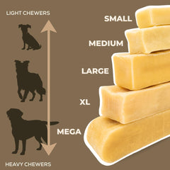 Bully Bunches close-up of yak chew texture highlighting durable long-lasting bite