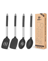 BUNDLEPRO front view of four-piece utensil set shows compact kitchen convenience