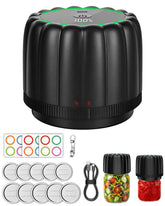 Bunyta front view showing compact cordless sealer and benefits of portability