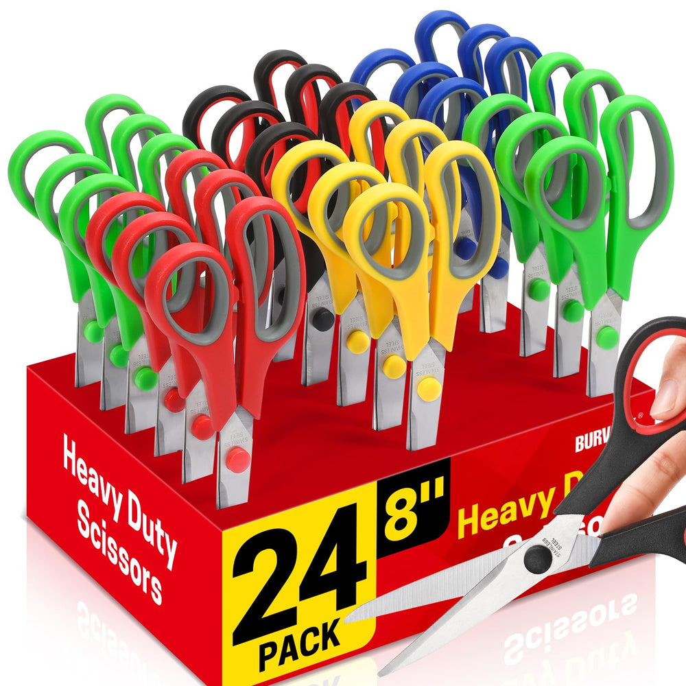 BURVAGY front packaging showing all 24 scissors, ideal bulk supply