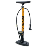 BV floor pump front view showing full height and steel barrel, durable inflation