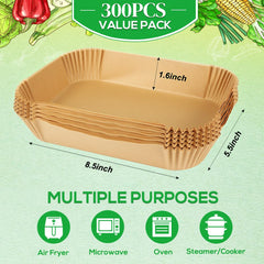 BYKITCHEN rectangular liner flat in basket for faster cleanup
