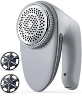 Bymore shaver front view showing ergonomic gray body and power button for easy use