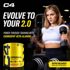 Glass of mixed C4 Cherry Limeade ready to drink showing refreshing pre-workout boost