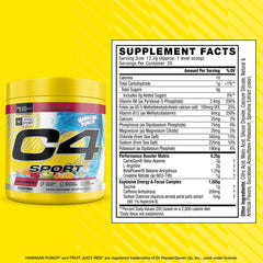 close-up of C4 Sport powder texture highlighting mixability and smoothness benefit