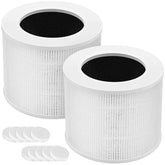 Cabiclean front view showing replacement filter installed and clean airflow benefit