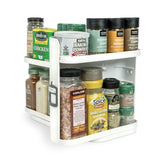 Cabinet Caddy SNAP! front view showing organized shelves and quick access