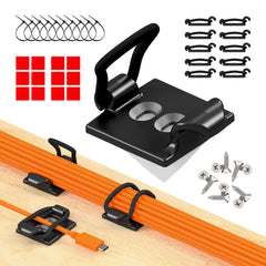 CableGenie front pack showing 10 clips and accessories for organised cables