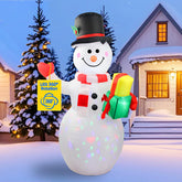 caipev snowman front view showing cheerful design and curb appeal