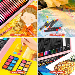 Caliart watercolor cakes with palette for mixing and wash control