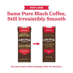 Califia Farms pouring over ice showing quick ready-to-drink benefit