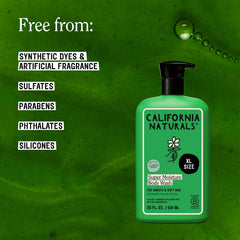 California Naturals pump dispensing gel texture to show moisturizing consistency
