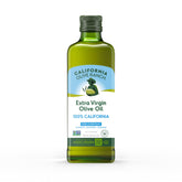 California Olive Ranch bottle front view showing clean packaging and premium look