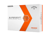 Callaway Supersoft 2023 orange front packaging showing branding and quantity, easy identification benefit