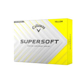 Callaway Supersoft 2025 front packaging showing yellow dozen, easy identification benefit