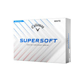 Callaway Supersoft 2025 front packaging showing 12-pack and brand benefit