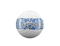 Callaway Supersoft 25 ball in flight after a drive demonstrating improved distance and stability