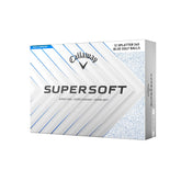 Callaway Supersoft front packaging showing dozen pack and blue splatter visibility benefit