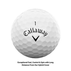 Callaway Supersoft core close-up highlighting speed and soft compression