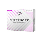 Callaway Supersoft front packaging showing 12-pack and vibrant pink splatter for easy selection