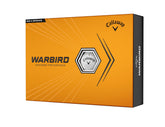Callaway Warbird front packaging showing 12 white balls and brand clarity for distance