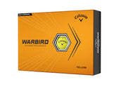 Callaway Warbird front packaging showing 12-ball yellow pack and visibility benefit