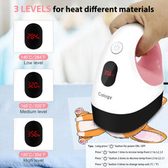 Calogy mini heat press LED display showing real-time temperature for accuracy