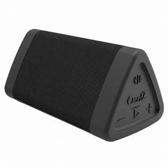 Cambridge Soundworks front angle view showing compact triangular design and clear sound