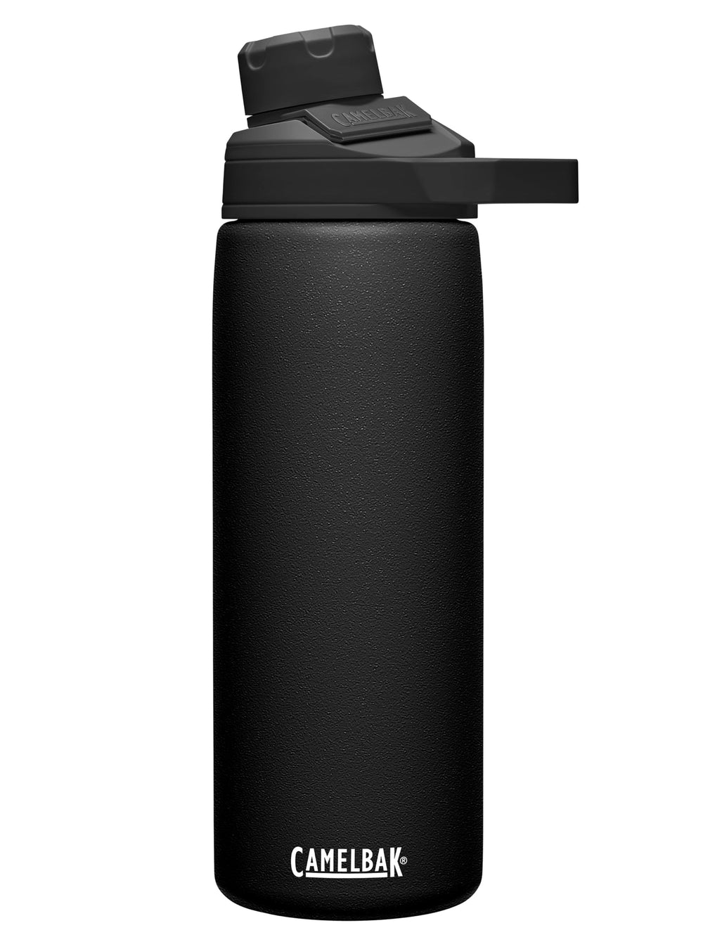 CamelBak Chute Mag front view showing bottle shape and black finish for everyday use