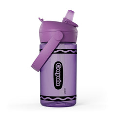 CamelBak front view of violet bottle showing compact shape and easy grip