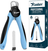 Candure front view sky blue clippers showing compact design and convenience