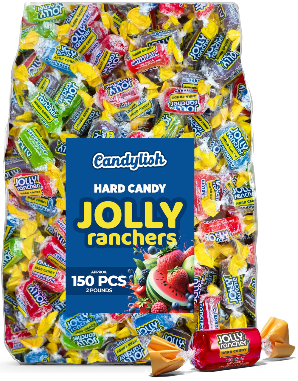 Candylish Jolly Ranchers front packaging showing 2 lb bag for bulk use