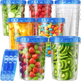Canfanni front view of 10-pack 33oz containers showing stacked convenience and capacity