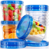 Canfanni front packaging showing eight 24oz containers and lids for organized storage