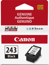 Canon PG-243 front packaging showing genuine logo and cartridge benefits
