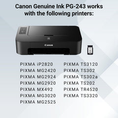 Canon PG-245 cartridge nozzle close-up demonstrating precise ink delivery