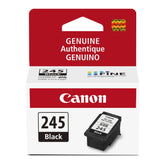Canon PG-245 front packaging showing product and brand for genuine reliability