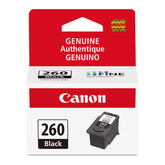 Canon PG-260 front packaging showing genuine logo and model for authenticity