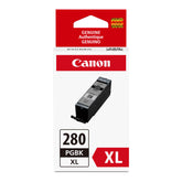 Canon PGI-280XL front packaging showing cartridge and model, clear identification benefit