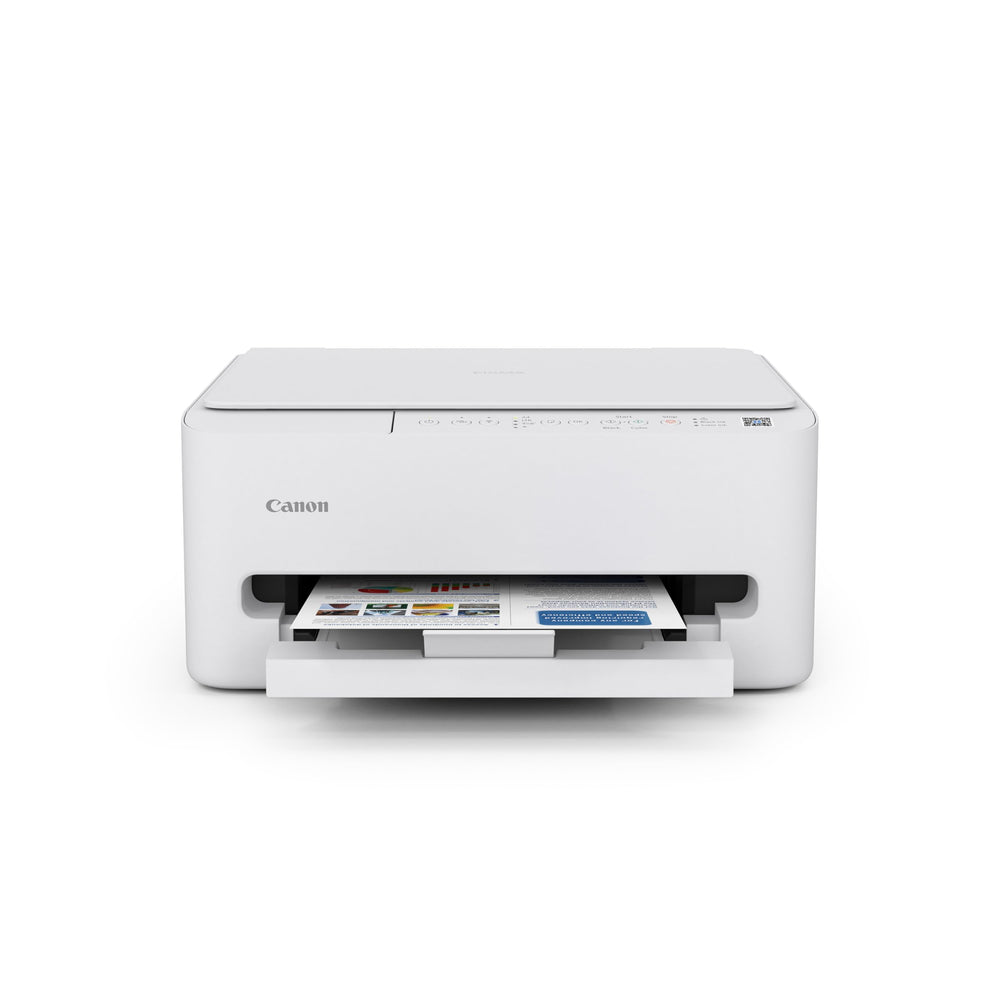 Canon PIXMA TS4320 front view showing compact design and controls for easy placement