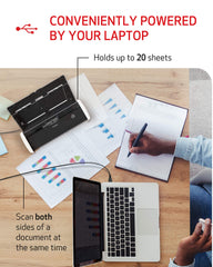 Canon R10 scanning both sides of a document in one pass to save user time