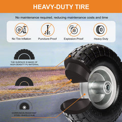 CANWUPON steel rim and hub detail providing strength and long-lasting durability