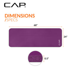 CAP mat in use with practitioner demonstrating comfortable yoga pose