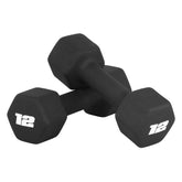 CAP dumbbells front packaging showing pair and brand, highlights durable packaging