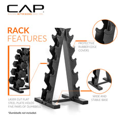 CAP heavy-duty steel frame close-up showing durable powder-coated finish