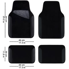 CAR PASS rear mat top view demonstrating full-coverage and neat fit