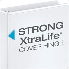 Cardinal detailed view of round ring mechanism showing smooth page turning benefit