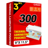 CAREGY front pack showing 300 count and glossy finish for bulk protection