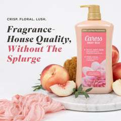 Thick creamy lather from Caress delivering luxurious softening benefit