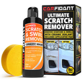 Carfidant front packaging showing kit and buffer pad for easy paint restoration